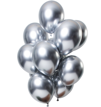 12 Luftballons Mirror Silver