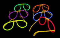 6 Piloten Brillen Knicklichter