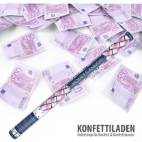 60cm Hand Konfetti Shooter - 500 Euro Spielgeld-Scheine