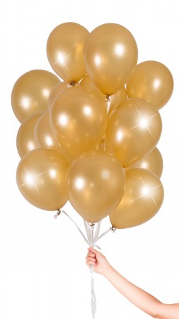 30 Luftballons - Gold Metallic - Set