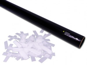 80 cm Hand Konfettishooter - PRO - Weiss