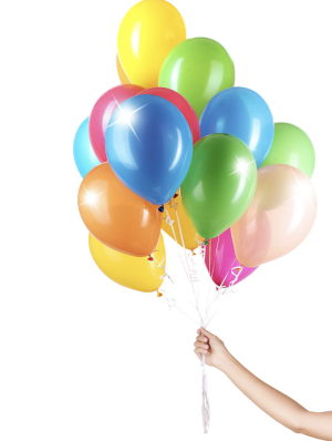 30 Luftballons Multicolor Metallic Mix Set