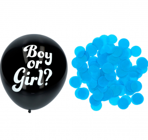 Boy or Girl ? 3 x Gender Lufballons - Hellblau