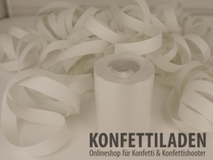 Jumbo Luftschlangen - Weiss