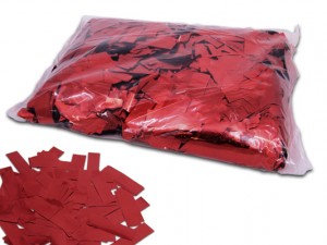 Rot Metallic Konfetti