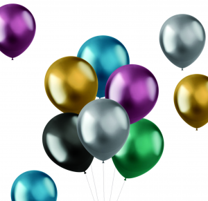 10 Luftballons Shine Intense Metallic Multicolor Mix