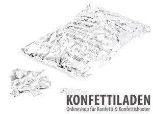 Metallic Konfetti - Weiß