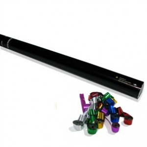 80cm Hand Konfetti Shooter -PRO- Streamer Metallic - Multicolor