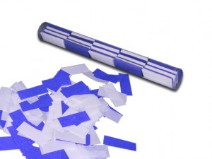Konfetti Stick - Blau / Weiß