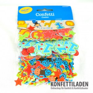 Tischkonfetti - 1. Geburtstag Junge - Big Pack