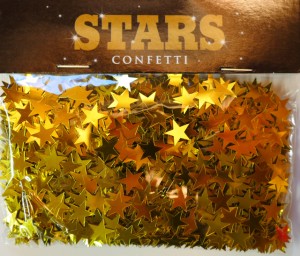 Streukonfetti - 10mm Metallic - Sterne - Gold - Big Pack