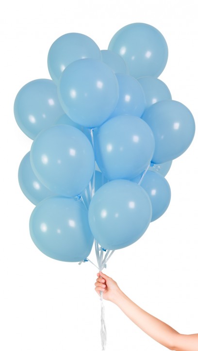 30 Luftballon - Hellblau - Set