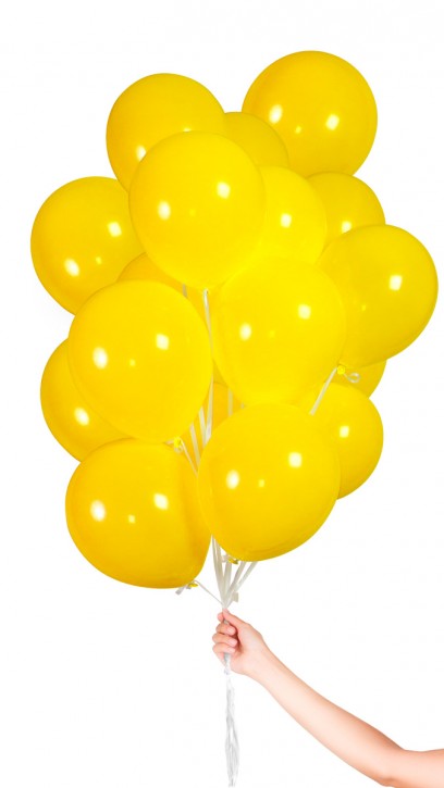 30 Luftballons - Gelb - Set
