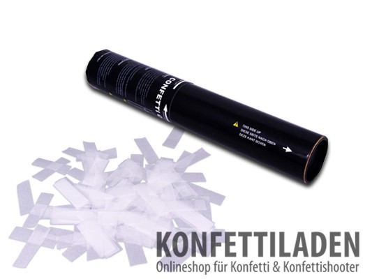 28cm Hand Konfetti Shooter - SFP Konfetti - Weiss