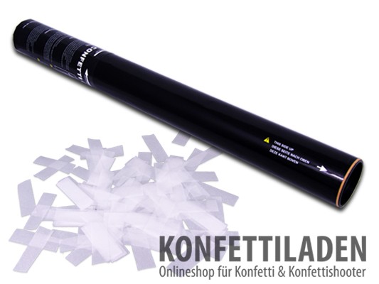 50cm Hand Konfetti Shooter - SFP Konfetti - Weiss