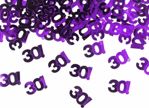 Streukonfetti - 30! - Purple