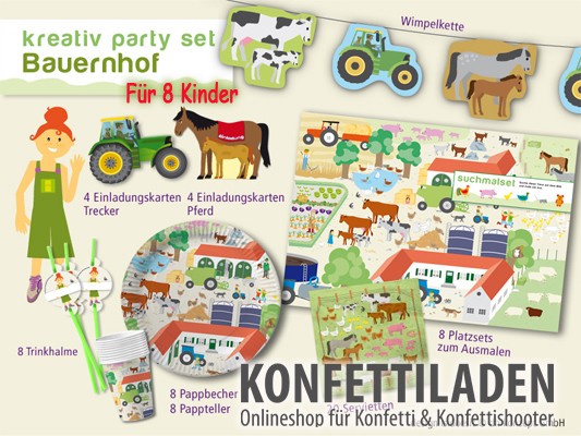 Kreativ Partyset - Bauernhof