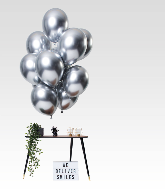 12 Luftballons Mirror Silver