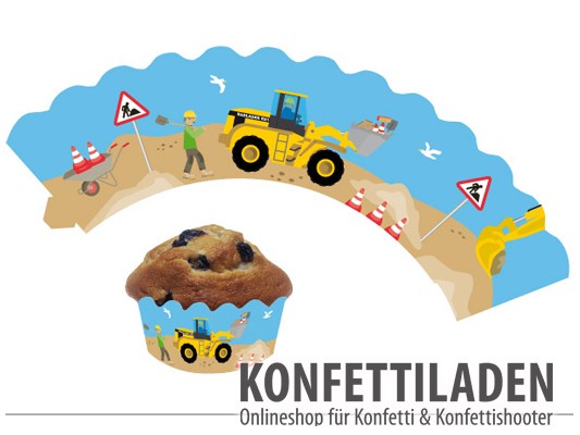 Muffin - Cupcake Banderole - Baustelle Muffin - Cupcake Banderole - Baustelle