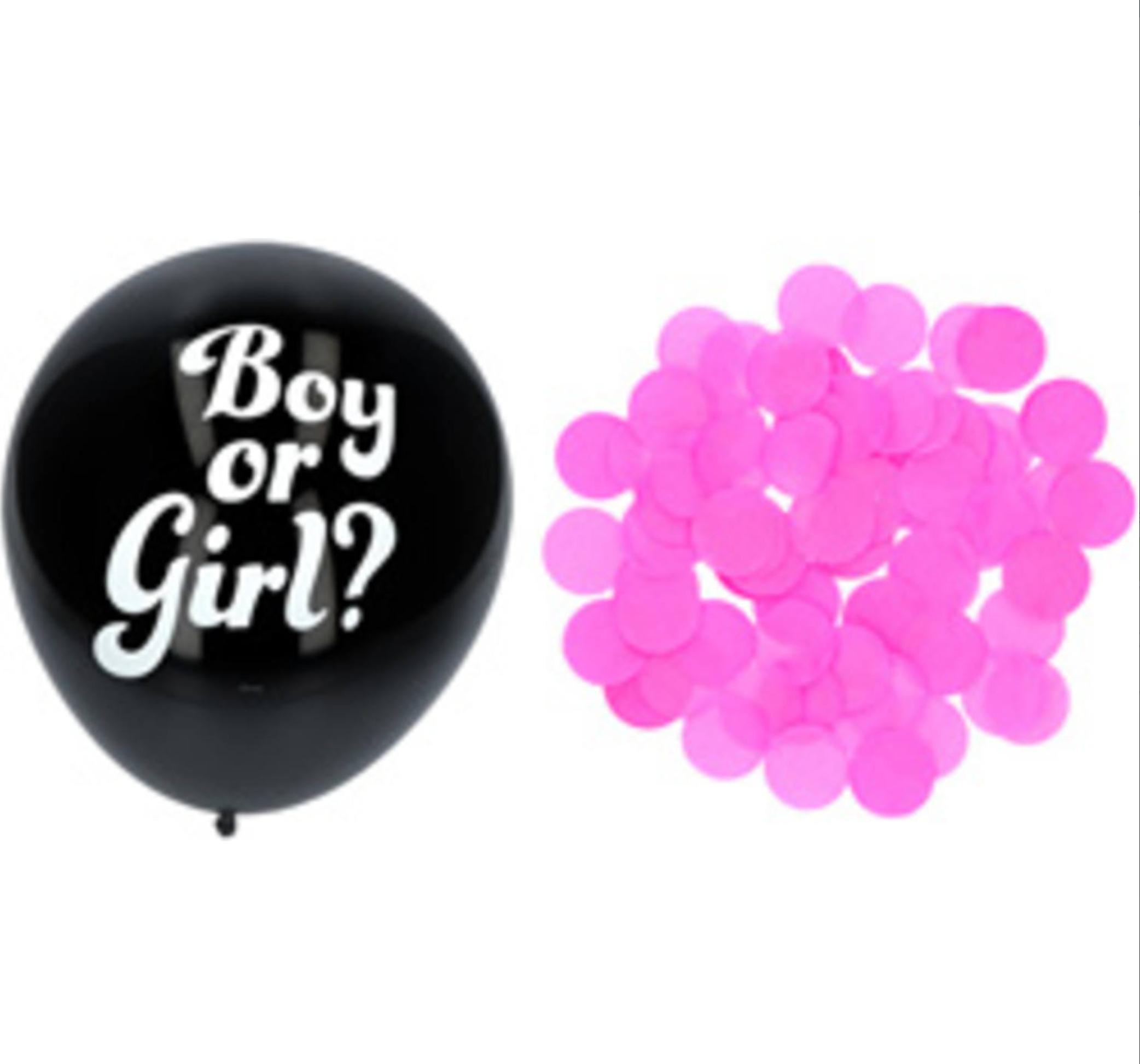 Boy or Girl? 3 x Gender Luftballons - Rosa